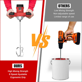 IMAYCC Concrete mixer with self-locking switch for steady operation