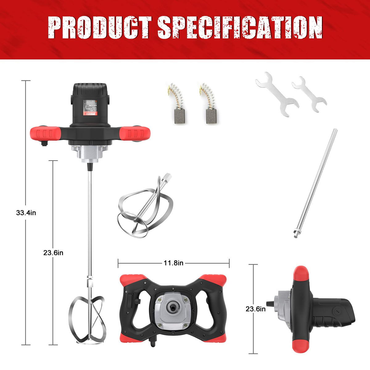 Included kit contents shown for convenient setup and replacements.