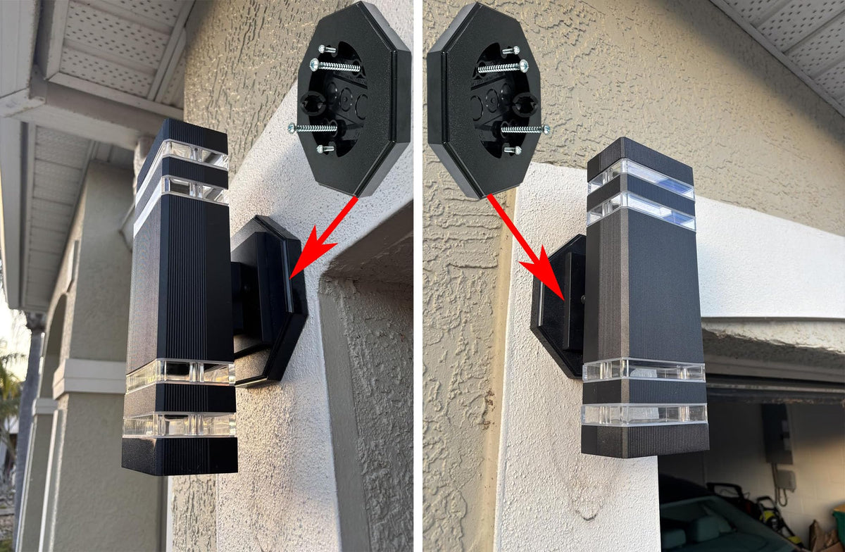 iMBAPrice IMBA-8161-BK built-in box close-up showing integrated enclosure for weather resistance.
