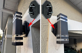 iMBAPrice IMBA-8161-BK built-in box close-up showing integrated enclosure for weather resistance.