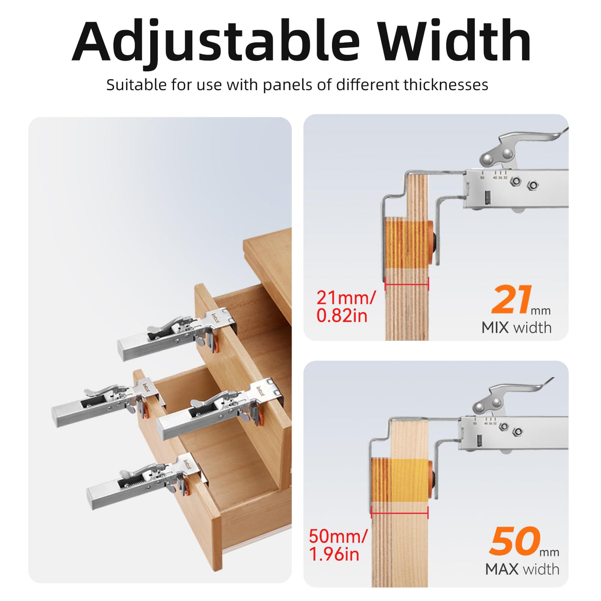Two clamps, two blades and corners boost toolkit versatility.