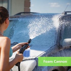 Imdot blue pressure washer powers through dirt for simple home use.
