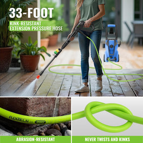 Imdot Extension Wand increases reach for upper levels and decks.