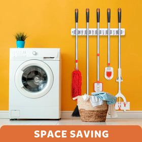 IMILLET cleaning supplies hang neatly using the organizer