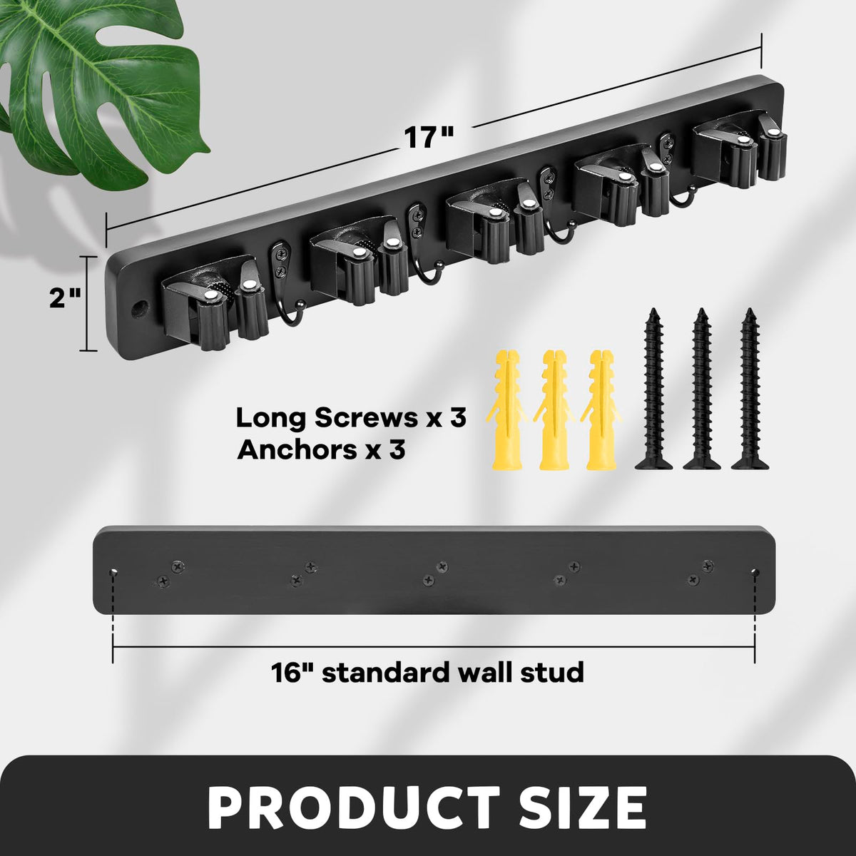 IMILLET broom holder helps organize laundry room with organized racks