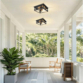 imizdlum industrial farmhouse ceiling light complements modern interiors