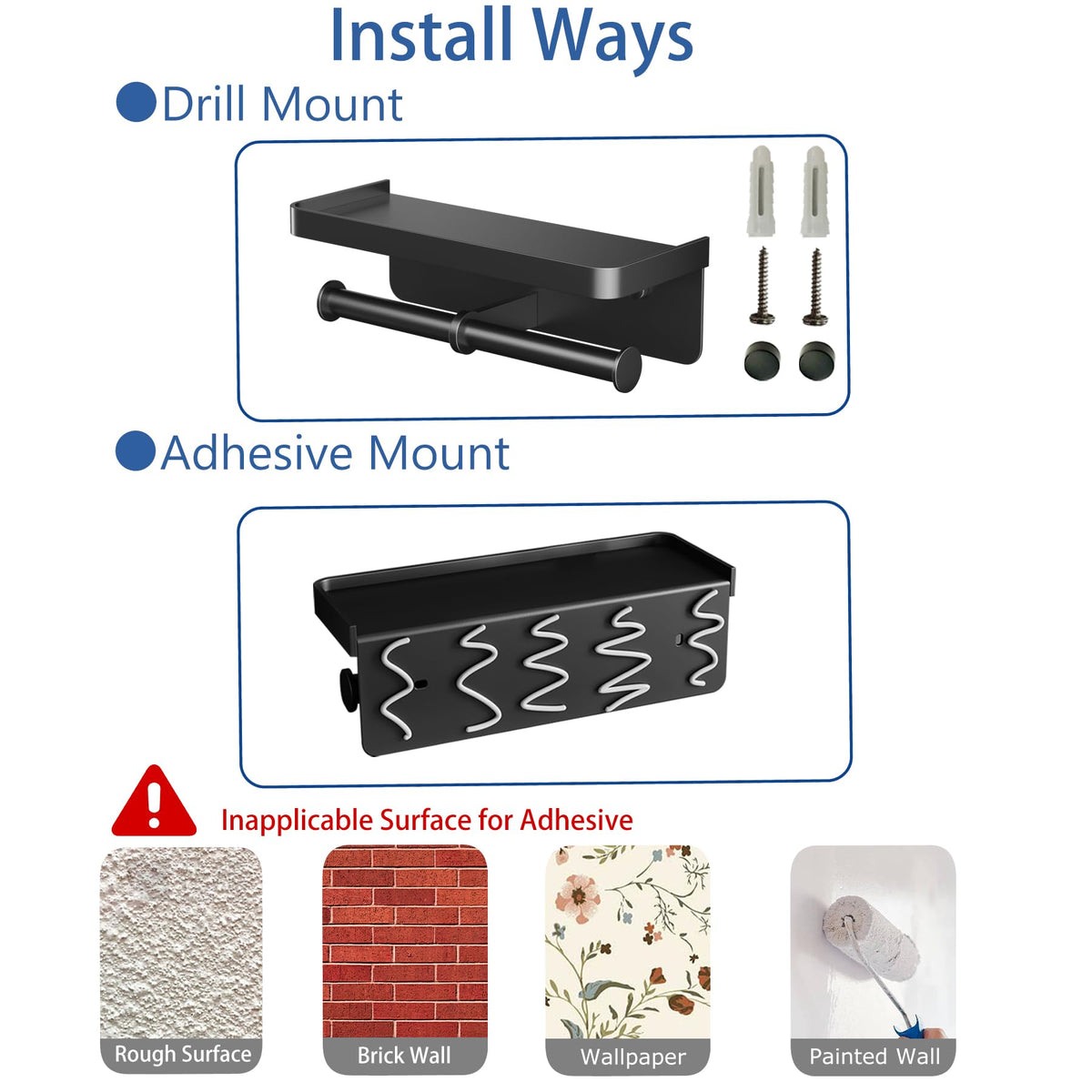 iMonse double-roll rack ideal for RVs, guest rooms, and busy households.