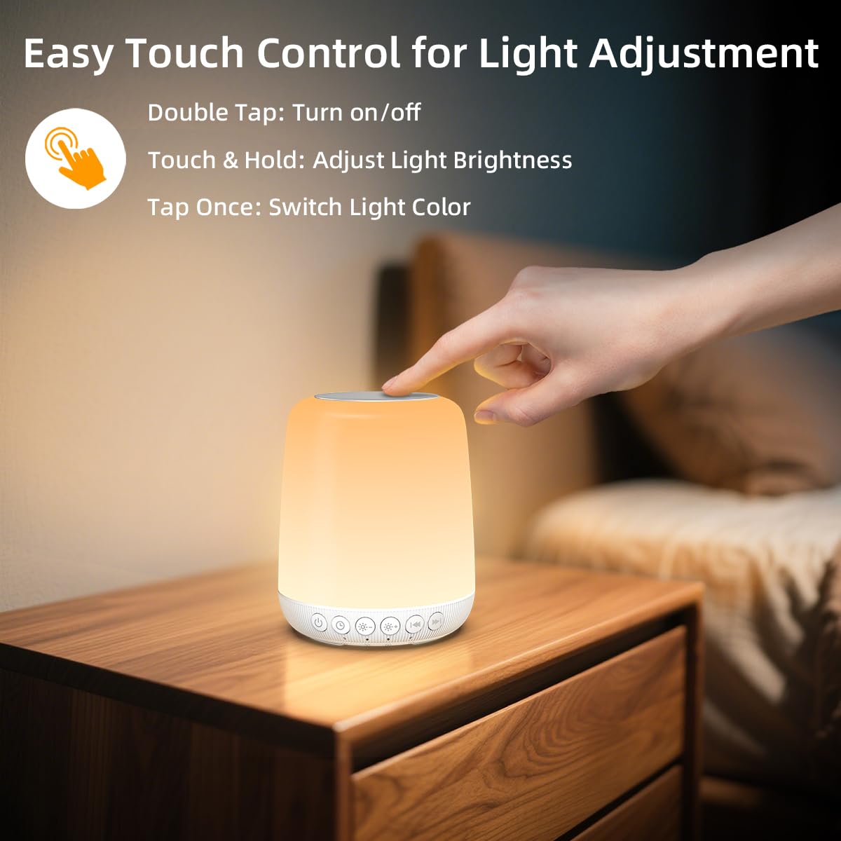 Imosleep night light offering 20 brightness levels for customizable comfort