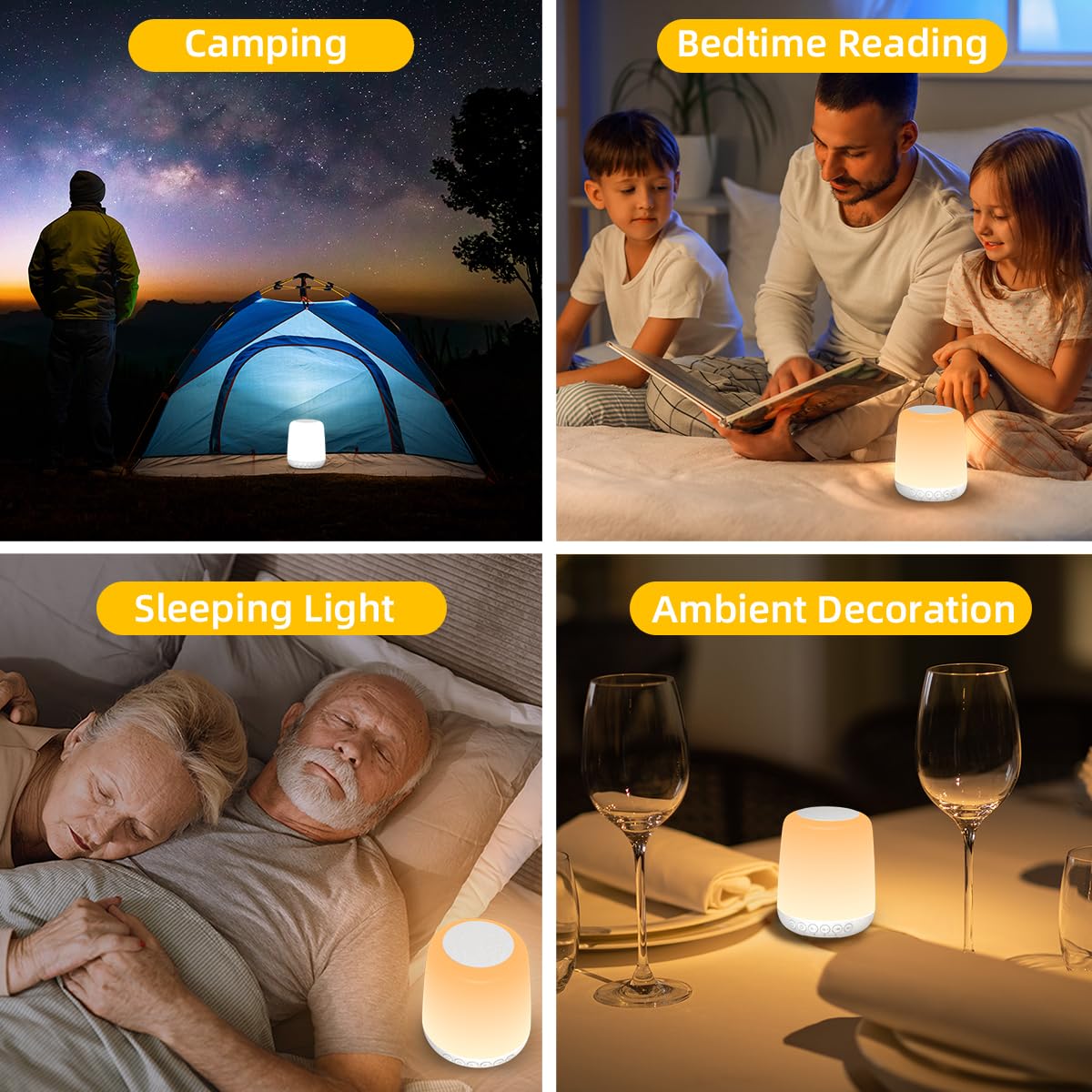 Imosleep night light provides soft ambient illumination for bedrooms and nurseries