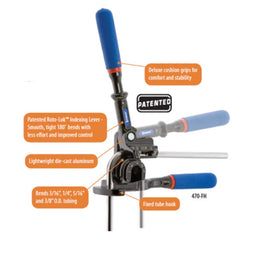 Imperial 470FH delivers smooth 180-degree bends with Rotolok for better control.