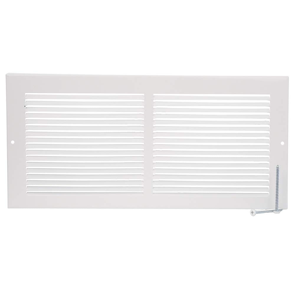Imperial RG0033 front view louvered grille white for clean interior look.