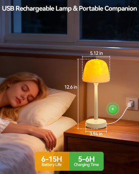 IMPREMEY rechargeable lamp runs without frequent battery replacements