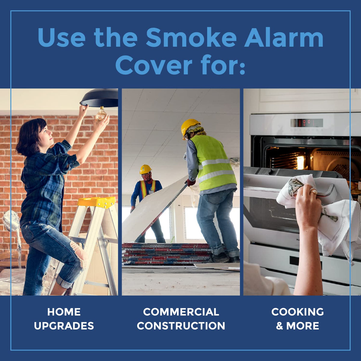 IMPRESA universal 6-inch detector cover fits most alarms.