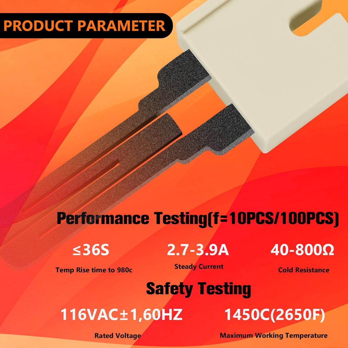 Improvedhand 62-22868-93 furnace igniter wire connection for quick install.