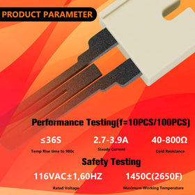 Improvedhand 62-22868-93 furnace igniter wire connection for quick install.