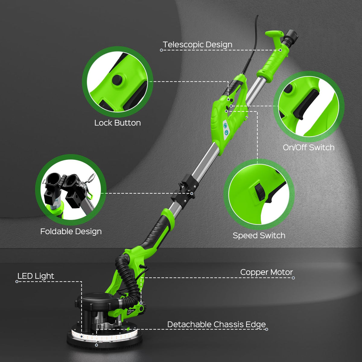 IMQUALI includes twelve sanding discs for versatile projects