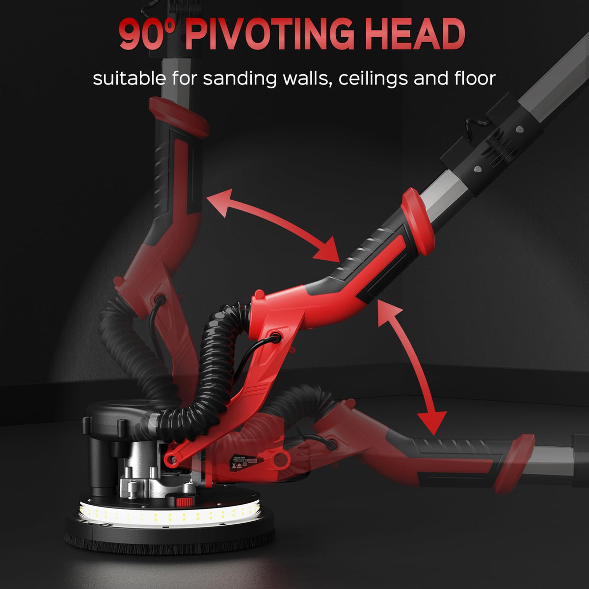 IMQUALI Drywall Sander includes 12 sanding discs for immediate projects