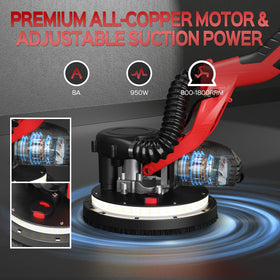 IMQUALI Drywall Sander detachable corner edge reaches tight spots