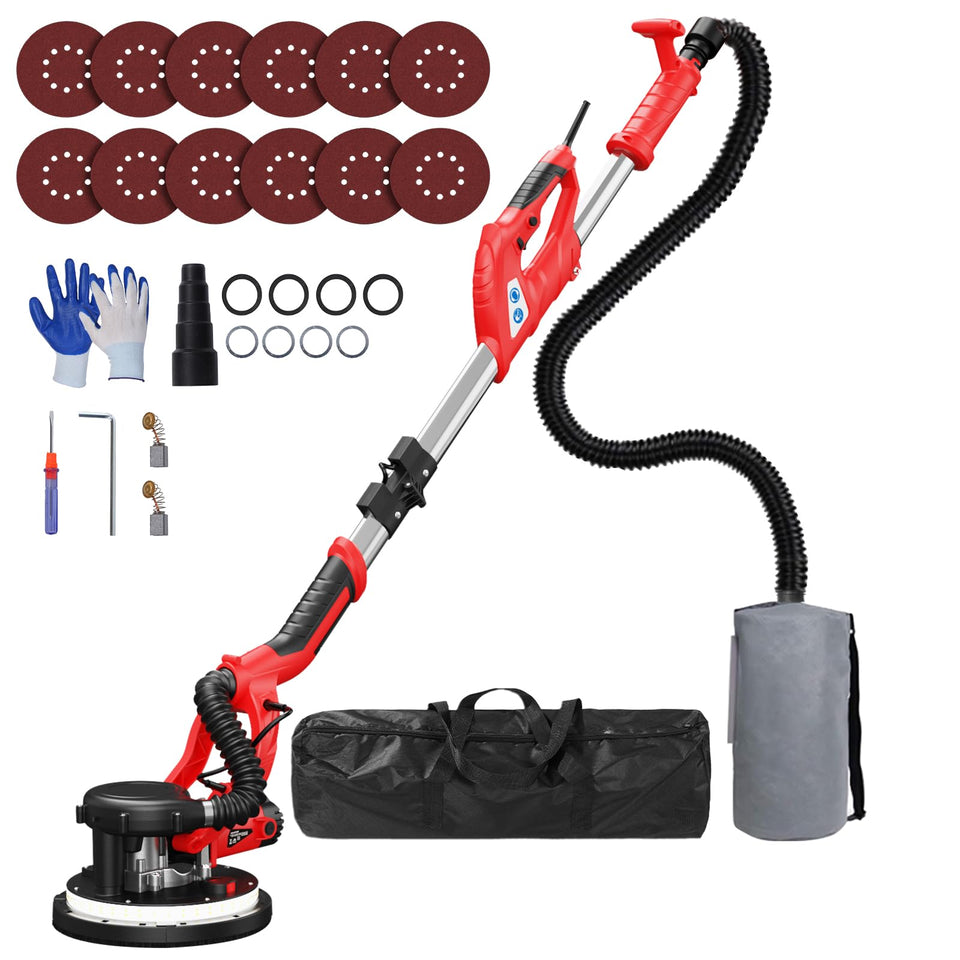 IMQUALI Drywall Sander with extendable handle for comfortable overhead work