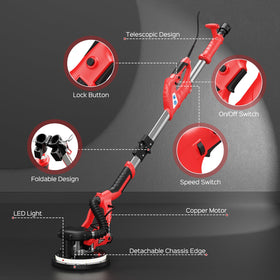 IMQUALI Drywall Sander vacuum hose and bag simplify dust management