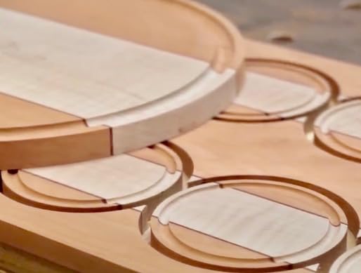 In-use Jasper 290 Circle Jig performing circle cuts with clean edges
