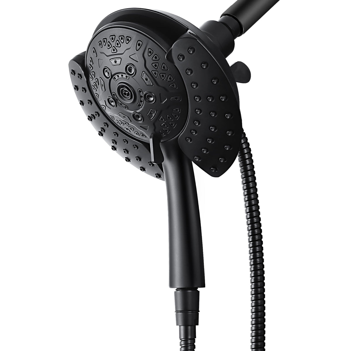 INAVAMZ 2-in-1 rainfall and handheld shower head system for a spa-like shower experience.
