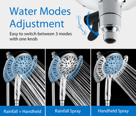INAVAMZ 60-inch stainless steel hose offers flexible reach.