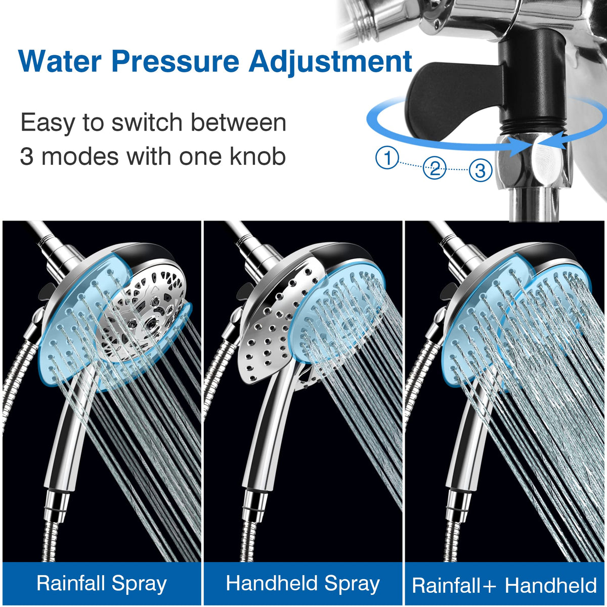 INAVAMZ dual-shower-head system enables mixed or separate spray modes