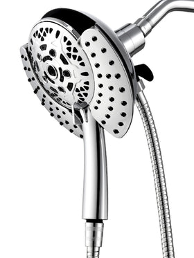INAVAMZ handheld shower head with 60-inch hose for flexible rinsing