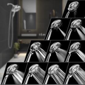 INAVAMZ rotatable stainless steel hose prevents tangles during showers