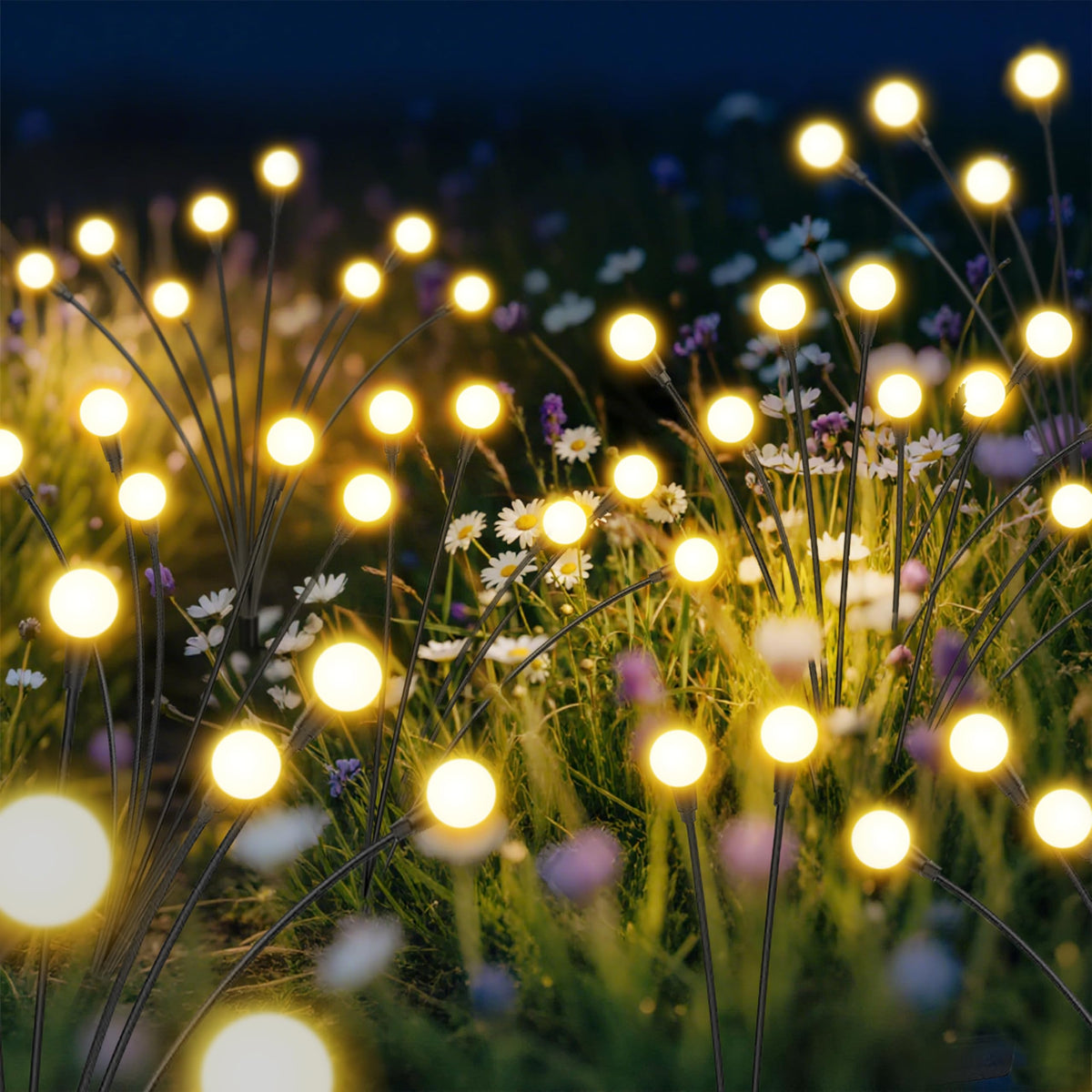 InBoboli solar firefly patio decor adds cozy outdoor ambience.
