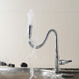 Inchant contemporary chrome design enhances kitchen aesthetics.