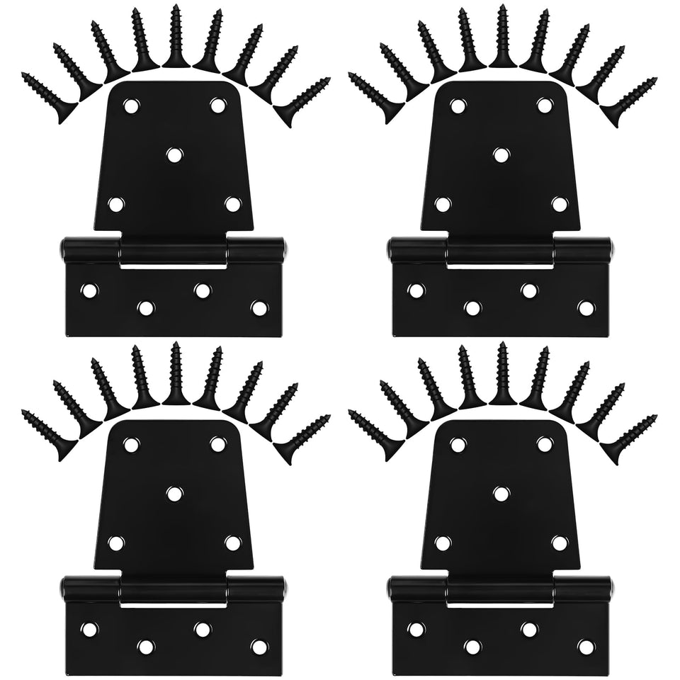 Inchoco heavy-duty gate hinges 3.5 inch four-pack for sturdy outdoor gates.