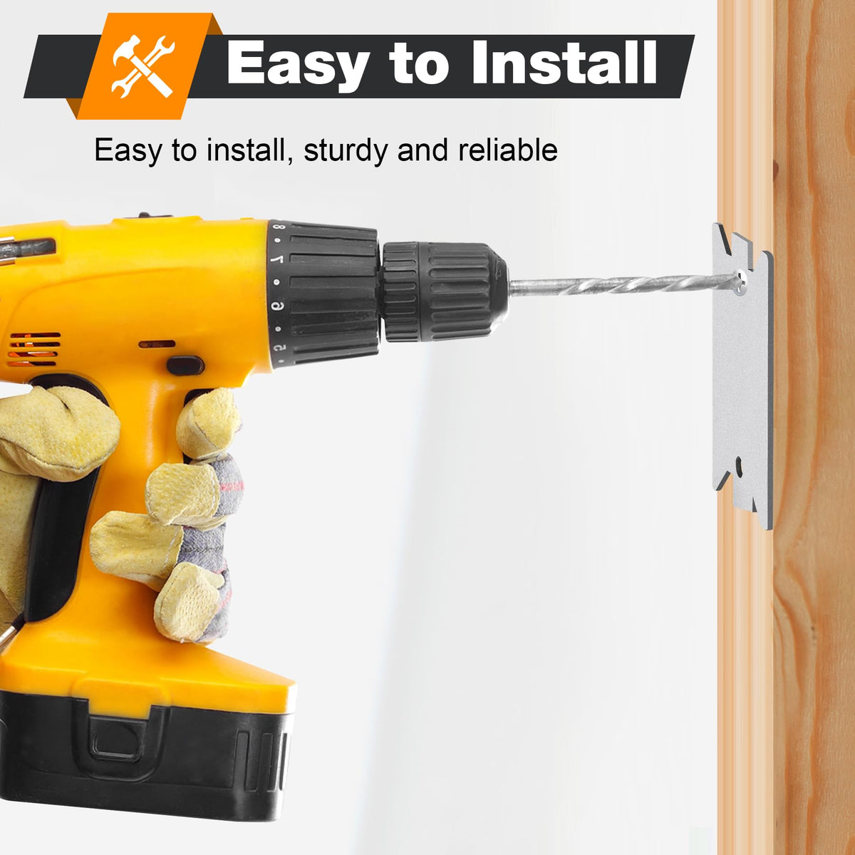 Inchoco nail plate guard screw hole design enables secure mounting.