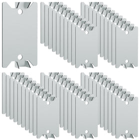 Inchoco nail plate guard front view protects wires passing through wood studs.
