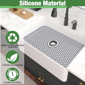 Inchoco hollow design promotes fast water drainage from the sink area