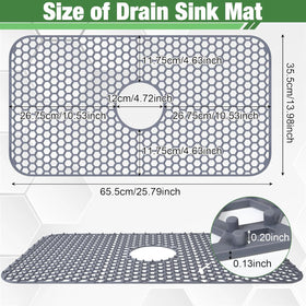 Inchoco silicone material mat for kitchen sinks is odorless and safe for daily use