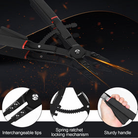 Inchoco snap ring pliers locking mechanism holds the circlip securely