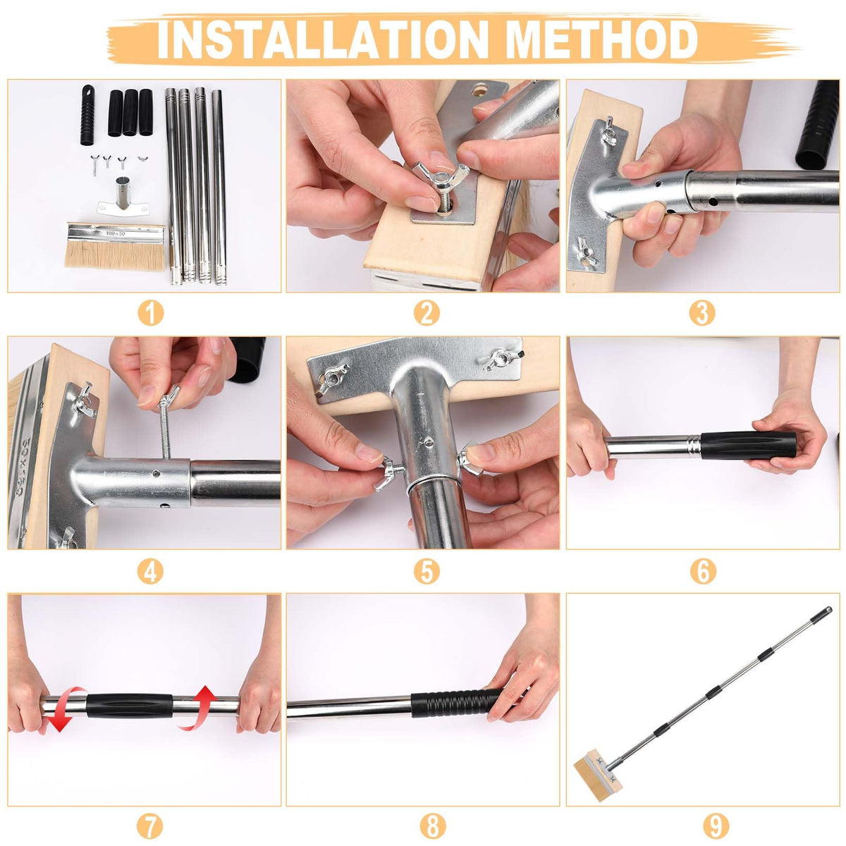 INCIKITI durable brush with no bristle shedding demonstrated