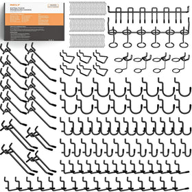 INCLY 176pc pegboard hooks set for versatile garage organization and quick access