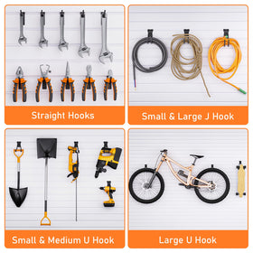 INCLY 4-inch hooks kit showing variety and space efficiency