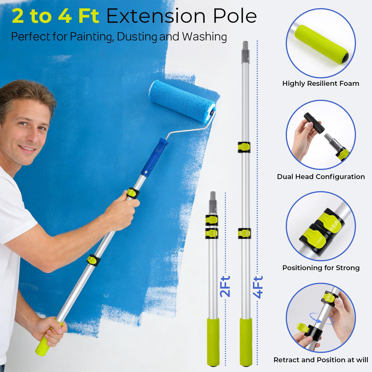 INCLY 9-inch roller delivers a smooth finish on walls.