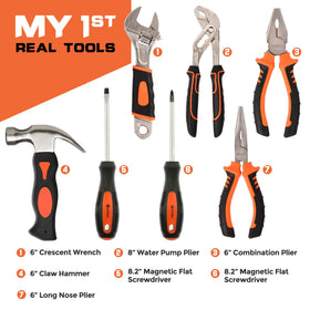 INCLY 95 PCS Kids Tool Set Safety Glasses for eye protection during crafts