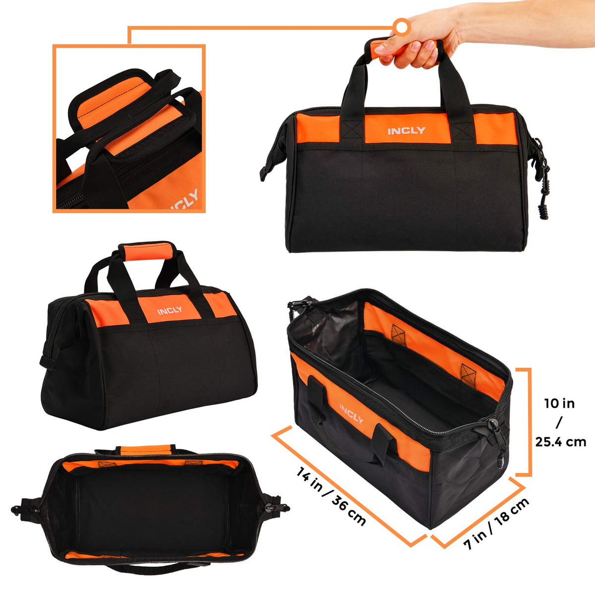 INCLY 95 PCS Kids Tool Set Storage and carry bag keeps tools organized