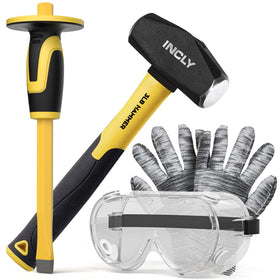 INCLY geology rock pick kit with four pieces for durable field exploration.
