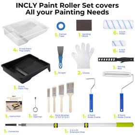 INCLY gloves and can opener enable safer, cleaner painting.