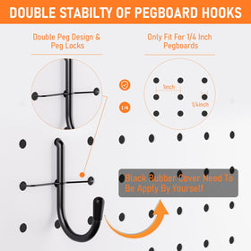 INCLY pegboard accessories organize tools and small parts for easy access