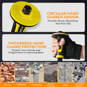 INCLY versatile chisels handle brick, concrete, stone, tile and more