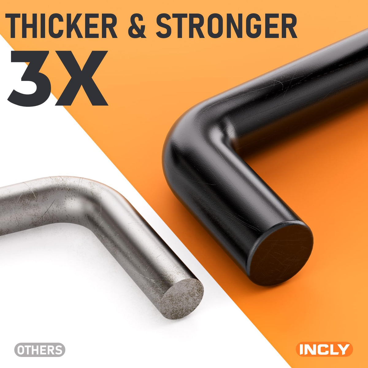 INCLY 6-inch pegboard hook provides sturdy storage on workbenches.