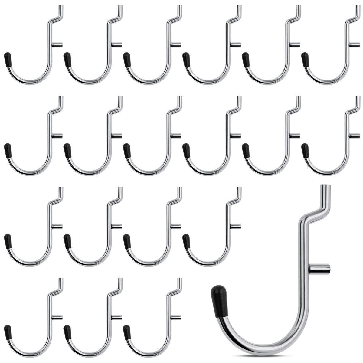 INCLY 100-piece pegboard hooks for sturdy wall organization